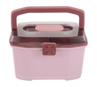 PAMINGONO Scatola per Medicinali Portatile con Maniglia Organizer con Scomparti in Plastica Scatola per la Conservazione dei Medicinali per Casa Viaggi e Uso Esterno Piccola Cassetta di