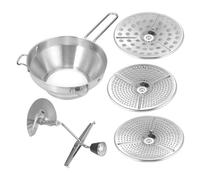 PAMINGONO Schiacciapatate in Manuale con Curvi per Passa Fine Impugnatura Ergonomica Antiscivolo Passa Cucina Domestica e Professionale