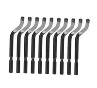 PAMINGONO Set 10 Pezzi Utensile Sbavatore in Metallo Inossidabile Nero per Trimming e Deburring, Lama Resistente per Lavori di Rifinitura Manuale