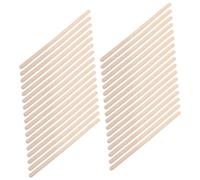 PAMINGONO Set 100 Bastoncini Di Legno Per Ceretta Depilatoria, Stick Cera Bordo Arrotondato 140x6x2mm, Applicatori Professionali Per Depilazione Viso e Corpo, Uso Estetico e Modellatura Sopracciglia