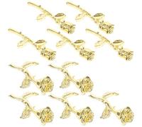 PAMINGONO Set 100 Pezzi Ciondoli per Nail Art 3d a Forma di Rosa, Gioielli Acrilici per Unghie, Decorazioni Floreali per Manicure e Lavoretti Creativi