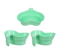 PAMINGONO Set 3 Pezzi Tazze da Ospedale per Igiene Orale Anziani, Bicchieri per Risciacquo e Lavaggio Denti in Plastica Leggera, Ausilio per Pazienti Costretti a Letto in Casa e