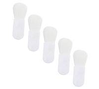 PAMINGONO Set 5 Pennelli Per Mini Setole Morbide Pennello Per e Fard Portatile Per Applicazione Veloce e Facile Bianco