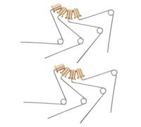 PAMINGONO Set 8 Pezzi Mollette da Pesca in Rame Clip a Molla a Forma di V 2,2x0,3x0,3 Perno a Molla per Gambe Sedie da Pesca Molle di Ricambio Industriali