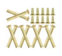 PAMINGONO Set da 10 Rivetti e Dadi in Acciaio Inox per Riparazione Albero Ventaglio Pieghevole, Accessori per Sostituzione Ventilatore Portatile, Kit Fissaggio Manuale per Fai da Te