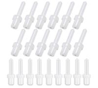 PAMINGONO Set da 60 Perni di Ricambio Telescopici in Plastica per Riparazione Persiane, Accessori per Scuri, Sostituzione Perni per Finestre Esterne, Utensili per Ripristino Persiane