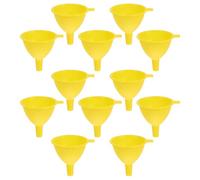 PAMINGONO Set di 20 Imbuti in Plastica Gialla da 6,5 Cm per Travaso di Liquidi e Piccoli Solidi, per Olio e Aceto in Cucina e Laboratorio