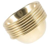 PAMINGONO Set di 7 Ciotoline Dorate in Ottone per Offerte Religiose, Ciotole per Acqua Sacra per Rituali Buddisti e Meditazione Yoga