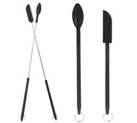PAMINGONO Spatola in Silicone Piccola e Leggera per Pasticceria, Facile da Riporre e Comoda la Cottura al Forno, Colore Nero per Baking