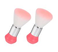 PAMINGONO Spazzola per Spolverare Collo a Setole Morbide 2 Pezzi, Piccolo Spolverino da Barbiere Portatile per Pulizia Chioma e Barba, Strumento Professionale per Parrucchieri e Uso