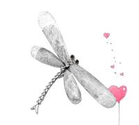 PAMINGONO Spilla a Forma di Libellula in Resina Spillo Robusto e Design Unico, Decorazione Brillante per Anniversario e Natale, Accessorio Raffinato per Donne
