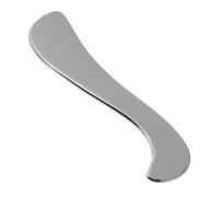 PAMINGONO Strumento Gua Sha in Acciaio Inossidabile Argento per Massaggio Muscolare Piastra S Shape, Pratico per Migliorare la Circolazione e Rilassamento Muscolare