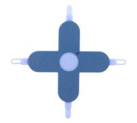 PAMINGONO Strumento per Rimozione Cerume e Unghie per Ragazzo Ragazza 4in1 Design a Croce Sicuro e Delicato in Pp e Pet Colore Blu per Pulizia Naso e Orecchie