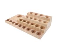 PAMINGONO Supporto in Legno per Olio Essenziale Organizer Compatto con Fori per Bottiglie Aromatiche Scaffale Salva Spazio per Esposizione e Conservazione Sicura di Profumate