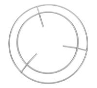 PAMINGONO Supporto per Caldaia Rotondo in Acciaio Inox per Cucina da Campeggio e Uso Domestico, Griglia Angolare Stabile ad Alta capacità Design per Distribuzione Uniforme del Calore