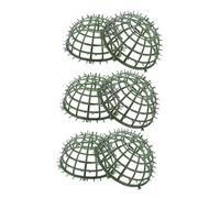 PAMINGONO Supporto per Palline di Fiori 3 Pezzi in Plastica Verde, Porta Piante da Giardino Facile da Usare e Affidabile per Decorazioni Casa e Giardino