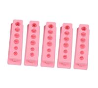 PAMINGONO Supporto per Provette in Plastica 6 Fori Set da 5 Pezzi Portaprovette Piccolo Leggero per Esperimenti Scientifici e Insegnamento Scolastico Colore Casuale Colore Casuale