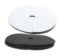 PAMINGONO Telo Pacciamatura per Giardino e Frutteto 20 Pezzi, Tessuto di Controllo Rotondo Non Tessuto 25 Cm, Tappetino Protettivo Traspirante e Biodegradabile per Controllo Erbacce