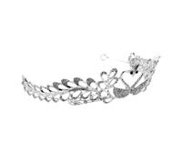 PAMINGONO Tiara Delle Fate Fascia a Lucida Strass Per Diadema Nuziale Per Le Donne Cerchio Per Da Sposa Fascia Per Costume Da Festa Corone Da Principessa Silver