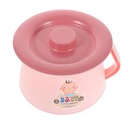 PAMINGONO Vasino per Portatile con Coperchio e Manico Orinatoio da Viaggio in Plastica Rosa per Emergenze Notturne Riduttore Wc Ergonomico per e Anziani Secchio Wc Compatto per Campeggio