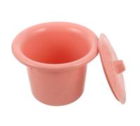 PAMINGONO Vaso da Notte con Coperchio in Plastica Rosa 3,5l, Orinatoio Unisex Portatile per Adulti, Toilette di Emergenza per Casa, Ospedale e Auto, Vasino da Notte per