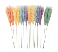 Pampas Artificiale 15 Pezzi Decorazione da Tavolo Realistica in Stile Boho | Cannucce di Artificiale per Interni Casa Vaso Mensola Camera da Soggiorno Ufficio Matrimonio Festa