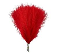 Pampas Decorative 1/5/10/30 pezzi di erba artificiale della pampa, bouquet, decorazione for vaso Natale, giardino, camera da letto, tavolo, fai te(076red,5pcs)