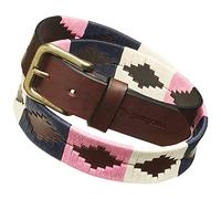 Pampeano | Dulce, Cinture in Pelle Argentina di Alta Qualità | Cinture Firmate Unisex Uomo e Donna | Cintura in Pelle Primo Fiore con Fibbia in Ottone Antico, Lavorata a Mano, Larghezza 3,5 cm