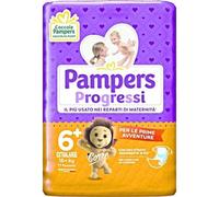 PAMPERS 102 PANNOLINI - PROGRESSI EXTRALARGE PZ.17 in 6 CONFEZIONI cura casa e