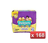 PAMPERS. 168 PANNOLINI - PROGRESSI NEWBORN PZ.28 in 6 CONFEZIONI 401540032777