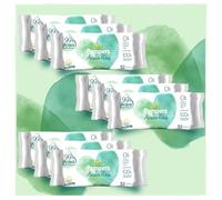 Pampers Acqua Pura Salviette Umidificate per Neonati e Bimbi, 468 Unità (3 Confezioni), 99% Acqua e Cotone, 100% Fibre Vegetali, Pelli Delicate, Senza Profumi Aggiunti, 0% Plastica, Alcol e Parabeni