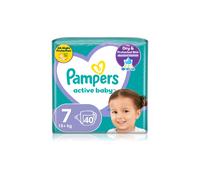 Pampers Active Baby Taglia 7 15+ kg 40 pezzi - Pannolini