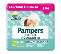 Pampers Baby Dry Duo Mini 144 Pannolini Taglia 2 (3-6 kg)