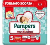 Pampers Baby Dry Mutandino Taglia 5 (12-18 Kg) Offerta 104 Pannolini (4X26)