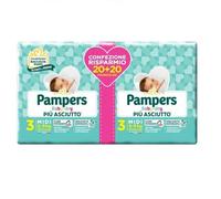 Pampers Baby Dry Pannolini Bambino Neonato (4-9Kg) Taglia 3 Midi Offerta 40 Pann