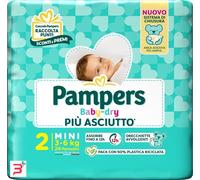 PAMPERS BABY DRY PANNOLINO DOWNCOUNT MINI 24 PEZZI
