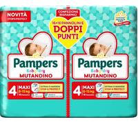 PAMPERS BABY DRY PANNOLINO MUTANDINA MAXI DUO DOWNCOUNT 32 PEZZI
