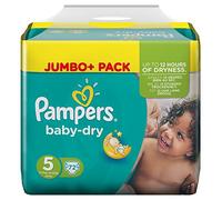 Pampers Baby Dry Taglia 5 Junior 11-25kg Jumbo Plus Pack 72 Pannolini