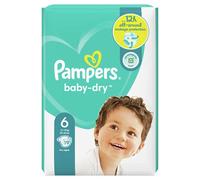 Pampers Baby Dry Taglia 6, 13-18 kg, 19 pannolini