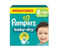 Pampers Baby Dry Taglia 6 Extra Large (13-18 kg, Confezione Mensile) 148 pannolini