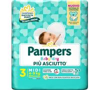 Pampers Baby Dry Pannolino Downcount Midi 20 Pezzi