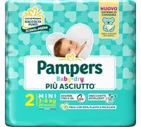 Pampers Baby Dry Pannolino Downcount Mini 24 Pezzi
