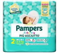 Pampers Baby Dry Pannolino Downcount Mini 24 Pezzi