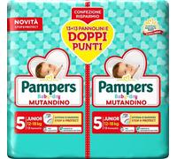 pampers baby dry pannolino mutandina junior duo downcount 28 pezzi
