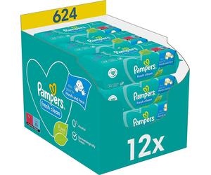 Pampers Fresh Clean Salviettine Umidificate 12 confezioni 624 St