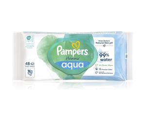 Pampers Harmonie Aqua salviette detergenti umidificate per bambini 48 pz