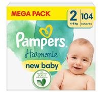 Pampers Harmonie Mega Pack Taglia 2 4-8 kg 104 pezzi - Pannolini