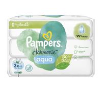 Pampers Harmonie Salviette Bambino Monouso 3x48 Pz. Premium Cotone 0% Plastica