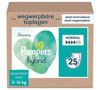 Pampers - Harmony Hybrid, confezione da 25 teli assorbenti usa e getta, normali - 1 pezzo