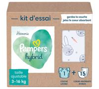 Pampers - Harmony Hybrid Trial Pack 1 pannolino lavabile + 15 lenzuolini usa e getta - 1 confezione